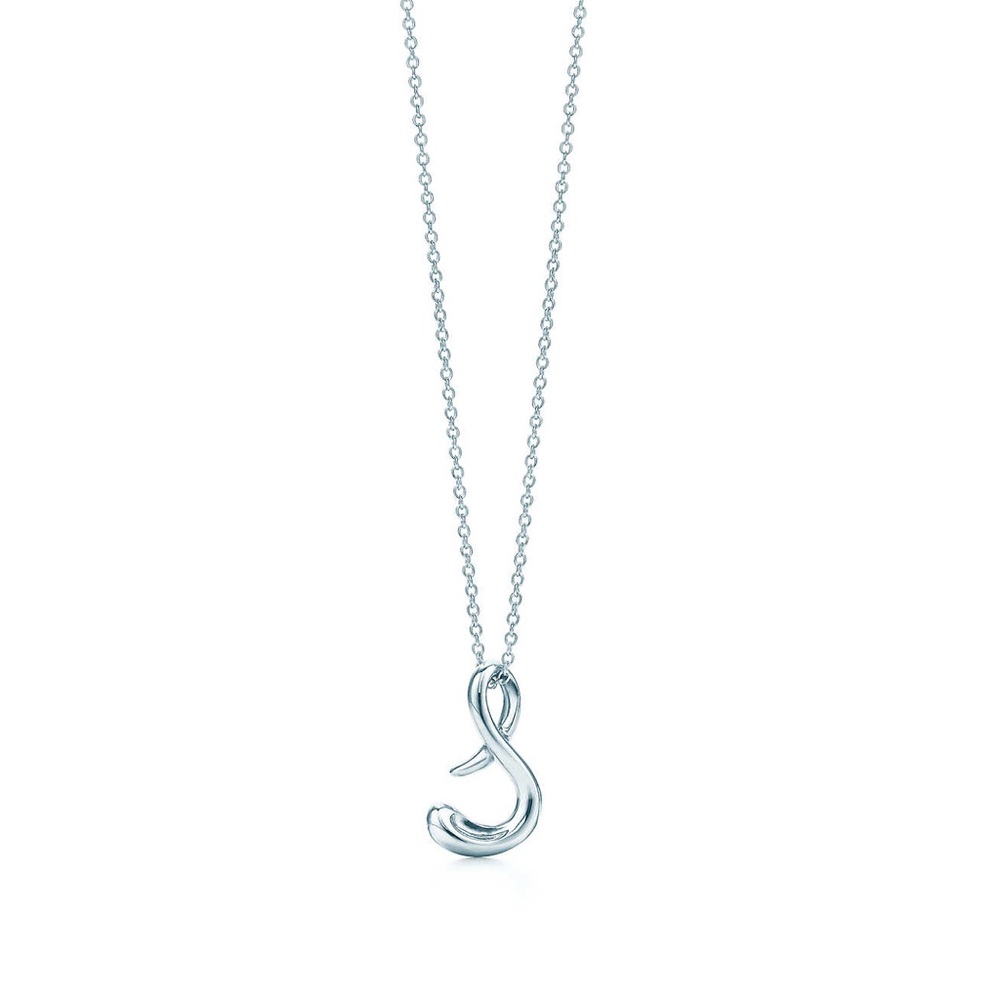 Tiffany & Co. Initial “S” Silver Necklace